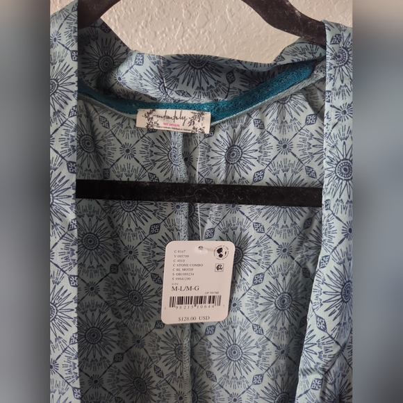 FREE PEOPLE Intimately Oasis House Robe in Stone Combo Size m/l xs/S - Picture 8 of 10